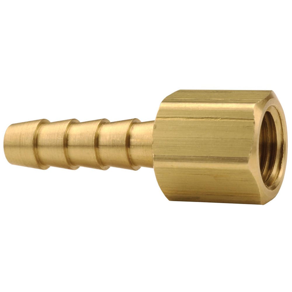 Barbed Hose Fittings, Fitting Type: Female Swivel, Hose Barb , Material: Brass , Thread Standard: UNF , Thread Size: 7/16-20  MPN:1430407K