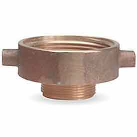 Fire Hose Female/Male Reducer Adapter - 2-1/2 In. NH Female X 1-1/2 In. NH Male - Brass 369-2521521