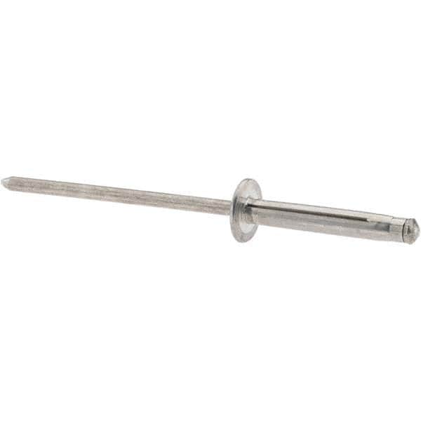 Peel Blind Rivet: Dome Head, Aluminum Body, Aluminum Mandrel MPN:ABL0422LF8/P100