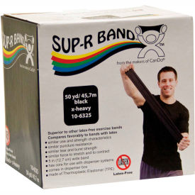 Sup-R Band® Latex Free Exercise Band Black 50 Yard Roll/Box 10-6325