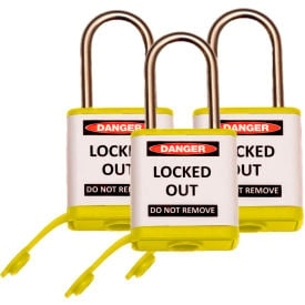 ZING 3-Pack 800 Series Padlock 1-1/2