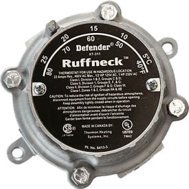 Ruffneck™ Defender® SPDT Explosion Proof HD Thermostat Heat/Cool Only 22A XT-312