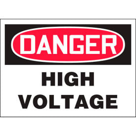 Accuform LELC248VSP Danger High Voltage Label 5