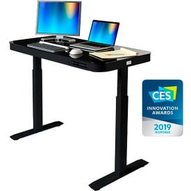 AIRLIFT® Tempered Glass Electric Standing Desk - 29