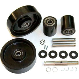 Complete Wheel Kit for Manual Pallet Jack GWK-2ZE57-CK - Fits Dayton Model # 2ZE57 GWK-2ZE57-CK