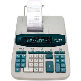 Victor® 12-Digit Calculator 12603 2 Color Printing 8