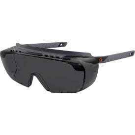 Ergodyne® Skullerz® OSMIN-AFAS Half Frame Safety Glasses Smoke Lens Matte Black Frame 55106