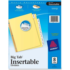 Avery WorkSaver Big Tab Insertable Divider Blank 8.5