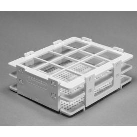 Bel-Art No-Wire™ PP Bottle And Vial Rack 185140025 For 20-25mm Vials 12 Places White 1/PK 185140025