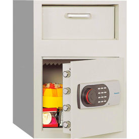 Phoenix Safe Front Loading Digital Lock Depository Safe 0.8 cu ft Off-White Steel 991E