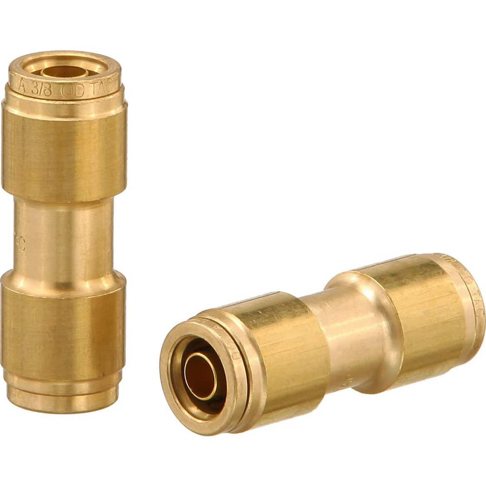 Metal Push-To-Connect Tube Fittings, Connection Type: Push-to-Connect , Material: Brass , Tube Outside Diameter: 1/2 , Overall Length (mm): 46.60  MPN:PC62-DOT-8