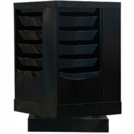 20 Pocket Rotary Literature Rack - Black 409-08