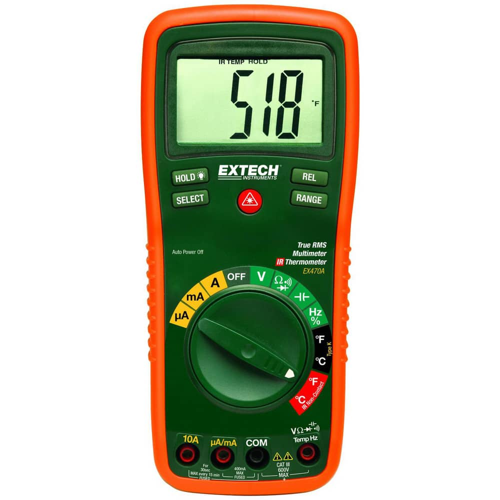 Multimeters, Multimeter Type: Digital, Thermal Imaging , Measures: AC Current, AC Voltage, Capacitance, Continuity, Current, DC Voltage, Diode Test, Frequency MPN:EX470A-NISTL