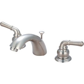 Olympia Accent L-7330-BN Two Handle Bathroom Widespread Faucet with Pop-Up PVD Brushed Nickel L-7330-BN