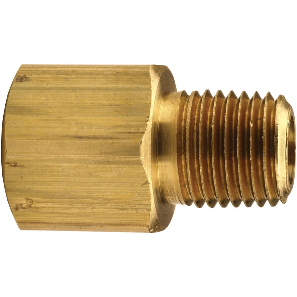 Brass & Chrome Pipe Fittings, Fitting Type: Adapter Female to Male , Fitting Size: 3/8 x 1/4 , End Connections: FNPT x MNPT , Material Grade: CA360  MPN:3750604C