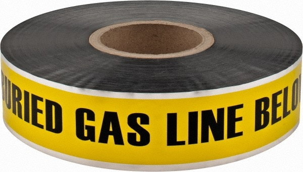 Caution: Buried Gas Line Below, Detectable Underground Tape MPN:DT-GAS-521000