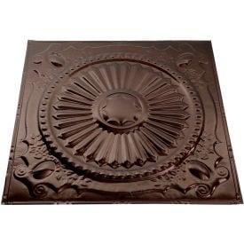 Great Lakes Tin Toronto 2' X 2' Lay-in Tin Ceiling Tile in Bronze Burst - Y59-06 Y59-06