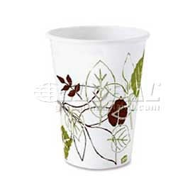 Dixie Hot Paper Cups 8 Oz. 1000/Carton White/Nature Design DXE2338PATH