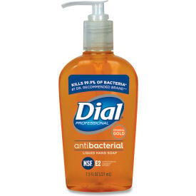 Dial Professional Gold Antibacterial Liquid Hand Soap Floral Scent 7.5 oz 12/Carton DPR84014CT