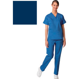 Unisex Set-In Sleeve Scrub Shirt Reversible Navy M 6785M