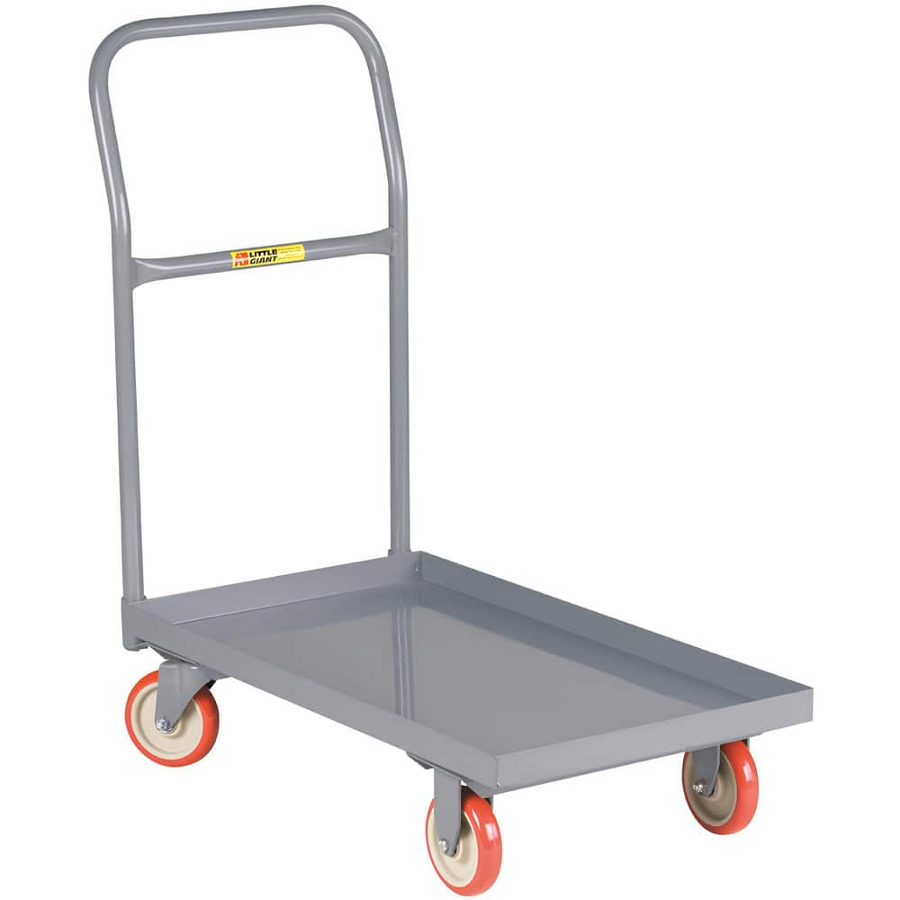 Bar, Panel & Platform Trucks, Type: Steel Deck Platform Truck , Load Capacity (Lb. - 3 Decimals): 1200.000 , Body Material: Steel , Height (Inch): 37-1/2  MPN:T720-LU