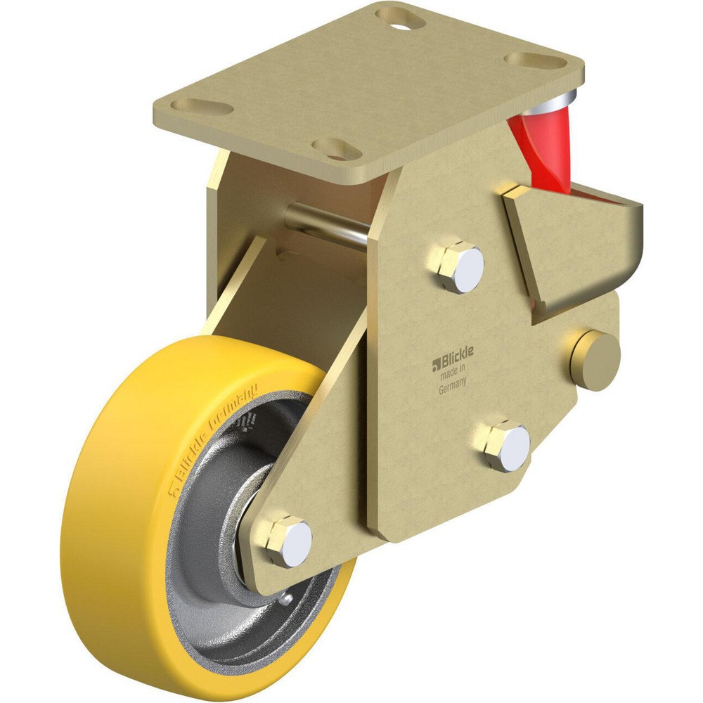 Top Plate Casters, Mount Type: Plate , Number of Wheels: 1.000 , Wheel Diameter (Inch): 4 , Wheel Material: Rubber , Wheel Width (Inch): 1-1/4  MPN:910164