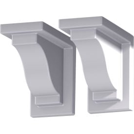 Mayne® Yorkshire Window Box Decorative Brackets White (Pack of 2) 4821-W