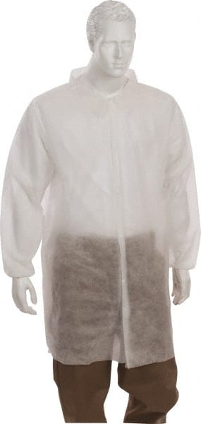 Pack of (30) Size 5XL White Lab Coats without Pockets MPN:LC-PP-5XL30W-EW