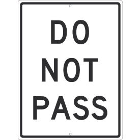 NMC TM532K Traffic Sign Do Not Pass 24