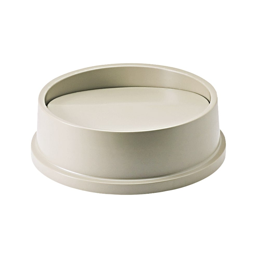 Rubbermaid Untouchable Round Plastic Swinging Top Lid, 16 1/8in, Beige (Min Order Qty 2) MPN:267200BG