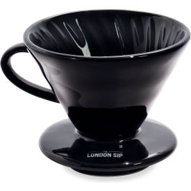 London Sip Coffee Dripper 1-2 Cups Ceramic Black CD1-B