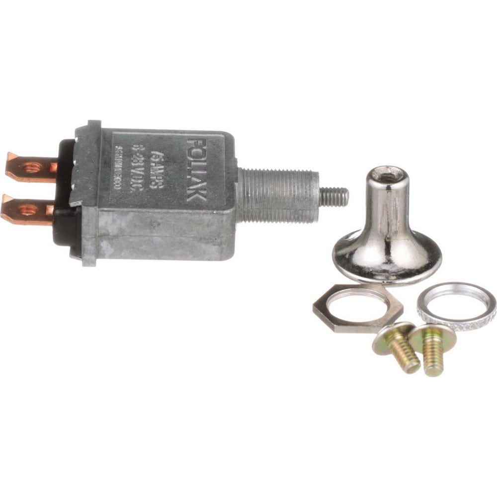 Automotive Switches, Switch Type: Push Pull Switch , Number Of Connections: 2 , Contact Form: SPST , Sequence: On-Off , Amperage: 75  MPN:35-306EP