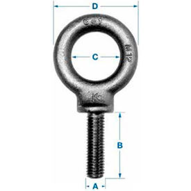 Ken Forging M30 - Eyebolt - Metric - Shoulder Pattern - M30 x 3.50 - Made In USA M30