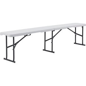 GoVets™ 6' Fold In Half Bench White 979436