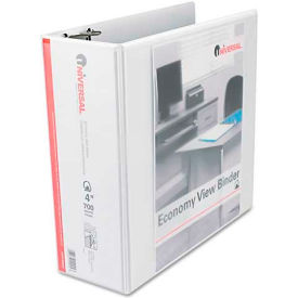 Universal® Economy D-Ring Vinyl View Binder 4