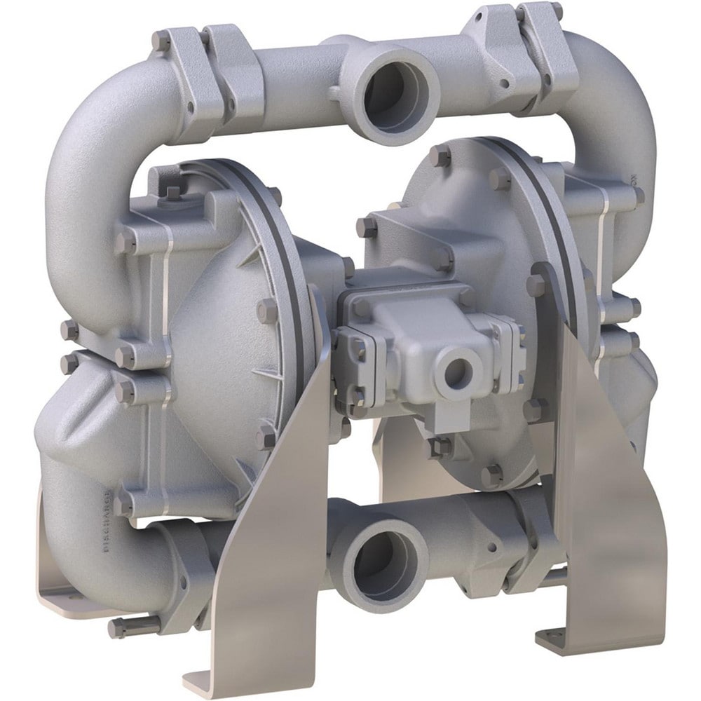 Air-Operated Diaphragm Pumps, Maximum Flow Rate (Gpm - 2 Decimals): 208.00 , Maximum Working Pressure: 125.000 , Thread Type: NPT , Inlet Size: 2in  MPN:SPB20FAAR0SS006