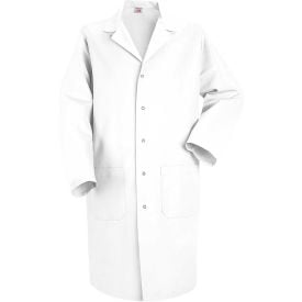 Red Kap® Men's Lab Coat White Poly/Combed Cotton Tall XL KP18WHLNXL