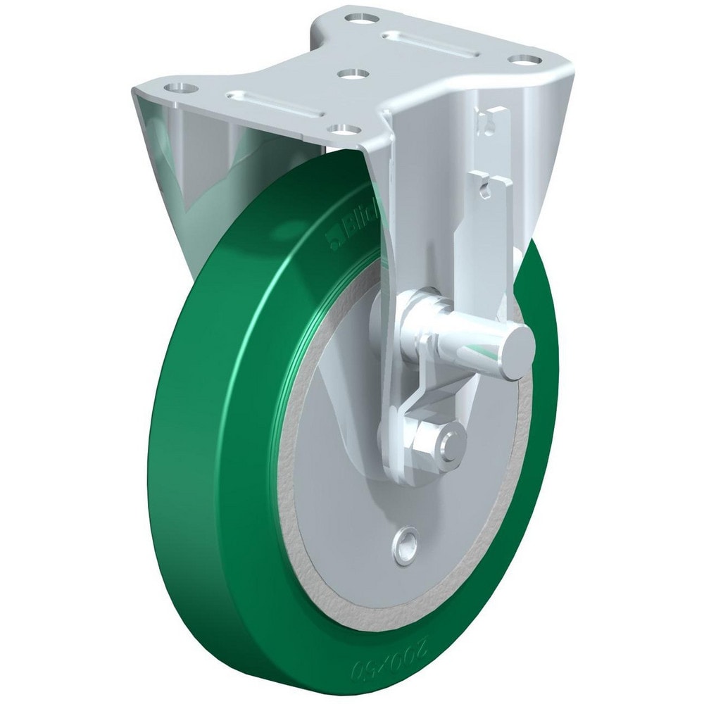 Top Plate Casters, Mount Type: Plate , Number of Wheels: 1.000 , Wheel Diameter (Inch): 8 , Wheel Material: Polyurethane , Wheel Width (Inch): 2  MPN:913555