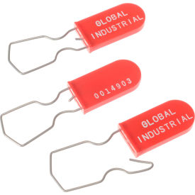 GoVets™ Padlock Seal With Wire Hasp Red 1000/Pack 485RD670