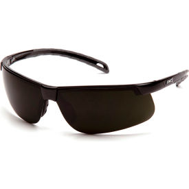 Pyramex® Ever-Lite® Safety Glasses Anti-Fog Shade 5.0 IR Green Lens/Black Frame SB8650SF