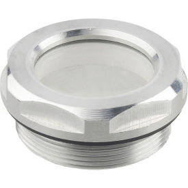 Aluminum Fluid Level Sight Glass w/o Reflector - M26 x 1.5 Thread - J.W. Winco O83/B 743-18-M26X1.5-B