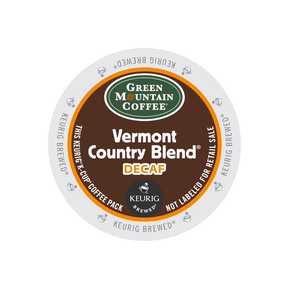 Green Mountain Coffee Single-Serve Coffee K-Cup, Decaffeinated, Vermont Country Blend, Carton Of 96, 4 x 24 Per Box MPN:GMT6700CT