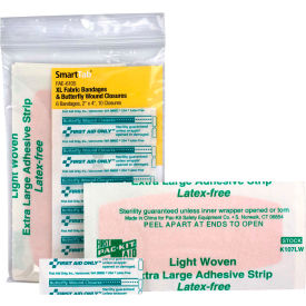 First Aid Only FAE-6105 SmartCompliance Refill Fabric Adhesive Bandages (6) Butterfly Bandages (10) FAE-6105