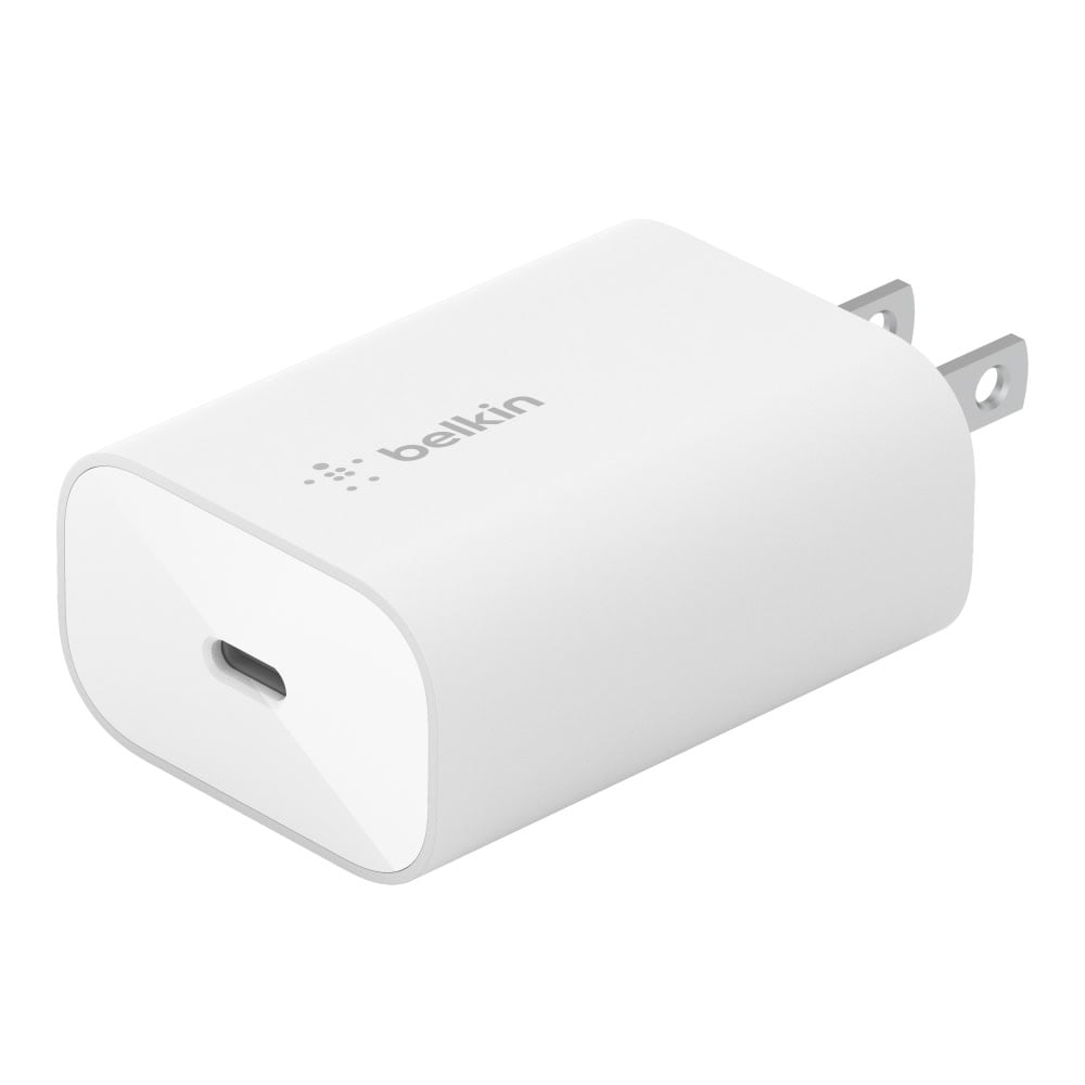 Belkin 25-Watt USB-C Wall Charger With PPS, White (Min Order Qty 4) MPN:WCA004DQWH