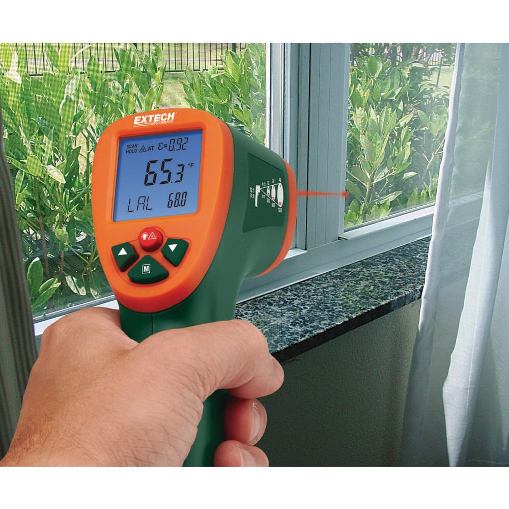 Infrared Thermometers, Display Type: LCD , Accuracy: 11% , Compatible Surface Type: Dark, Light, Shiny, Dull, Concrete , Number Of Batteries: 1  MPN:IR270-NIST