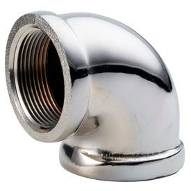 Chrome Plated Brass Pipe Fitting 2 90 Degree Elbow Npt Female - Pkg Qty 5 C101-32