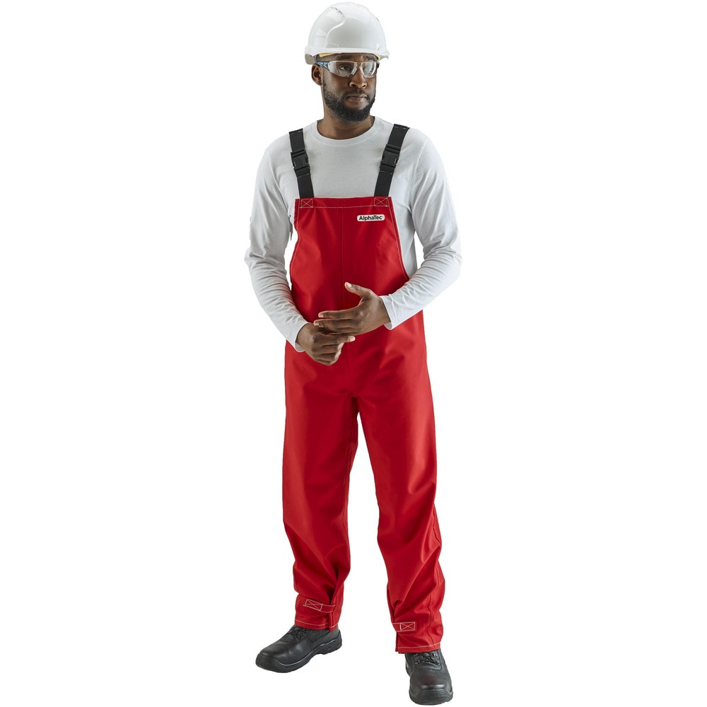 Rain & Chemical Wear, Garment Style: Overalls , Protection Type: Chemical , Size: X-Large , Color: Red , Material: Polyester  MPN:666623INXL