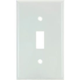 Sunlite® Toggle Switch Plate 1-Gang White Pack of 12 40885-NS