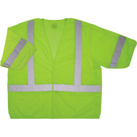 Ergodyne® GloWear® 8315BA Hi-Vis Breakaway Safety Vest ANSI Class 3 4XL/5XL Lime 23059