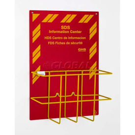 Horizon Mfg. Economy Right-To-Know Center 3034 3 Language Sign & Yellow Wire Rack 3034